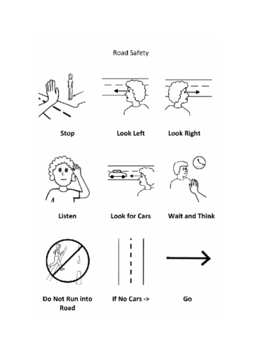 Road Safety Rules Coloring Page